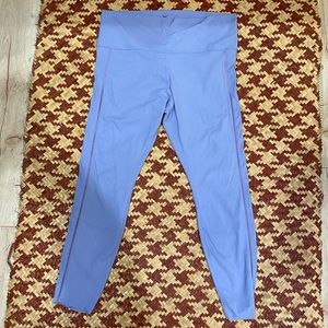 Cropped Lilac Nike Yoga Dri-FIT Luxe with Crochet-Trimmed Side Panels